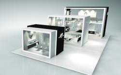 Custom designed booth featured in interactive 360 Experience